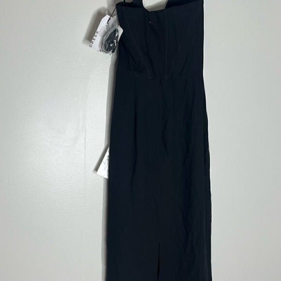Aqua Scuba Crepe Off-the-Shoulder Gown - evening dress black size 12, New - Picture 11 of 12